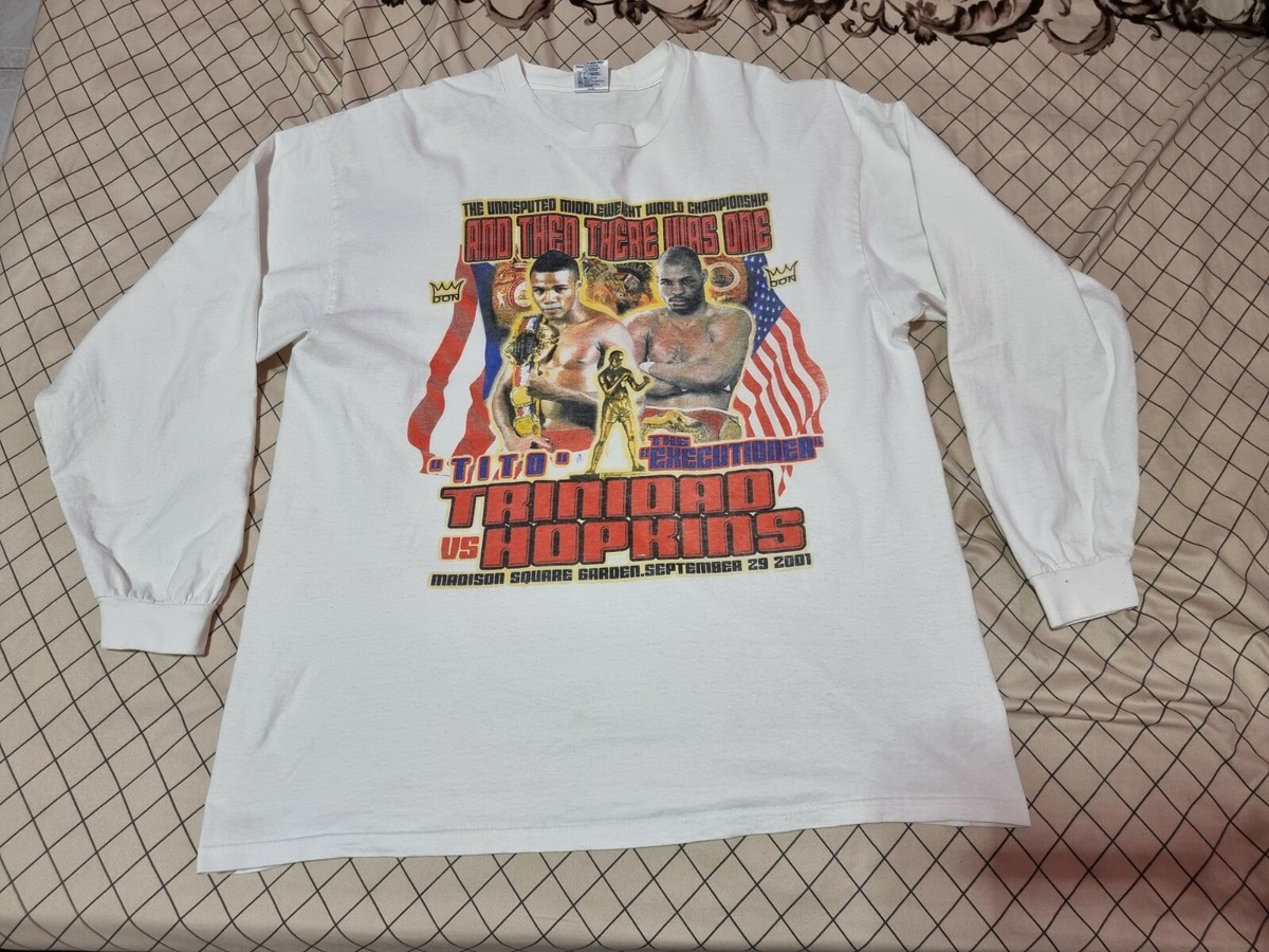 Rare Vintage T-shirt 90s Felix Trinidad VS Bernard Hopkins Rap 