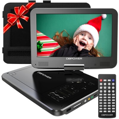 DBPOWER 11.5'' Portable DVD Player with HD Swivel Screen Support Remote Control
