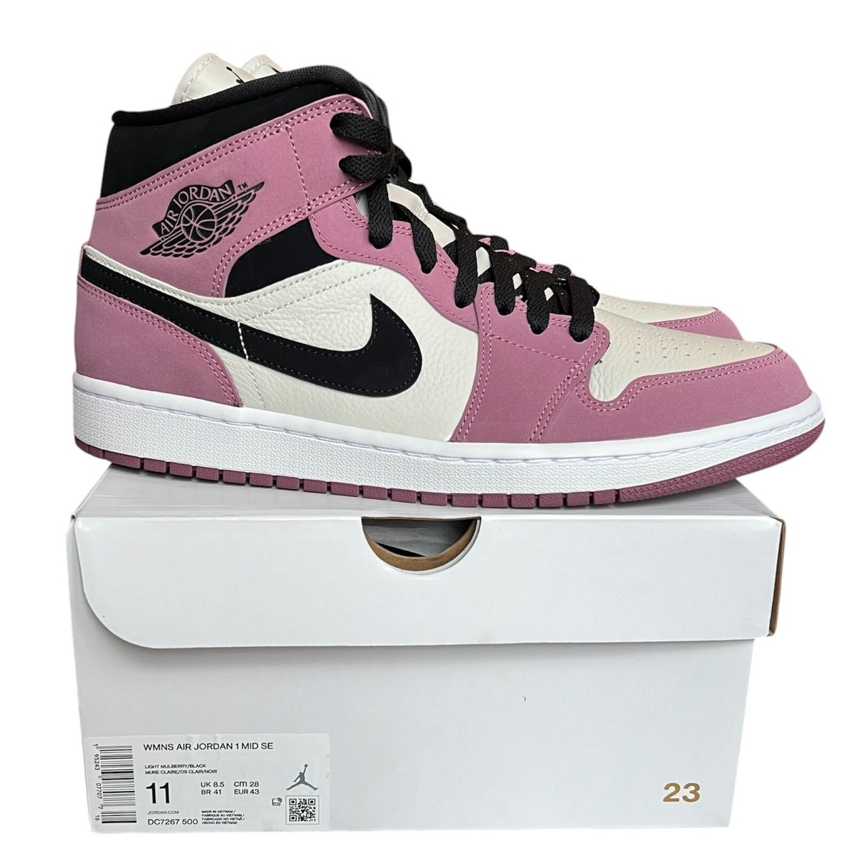 Nike Air Jordan 1 Mid Berry Pink Size 11 Women