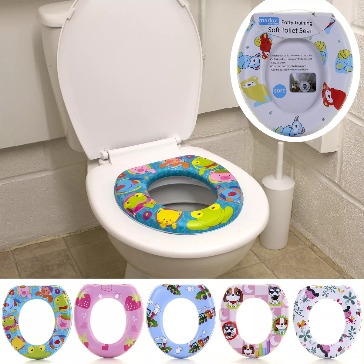Toilet seat with hot sale baby seat