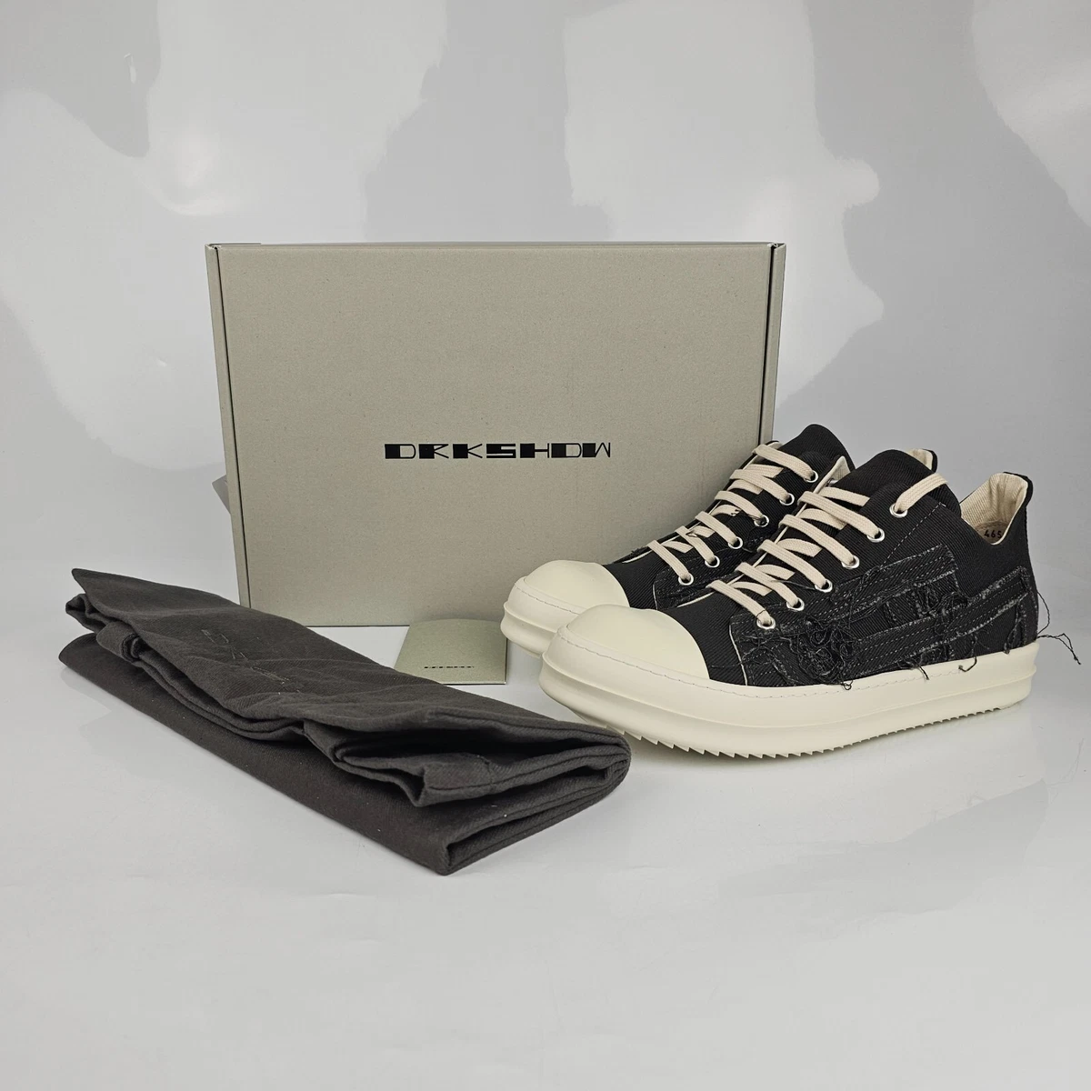 Rick Owens DRKSHDW Slashed Men's Ramones Dark Dust Low Top