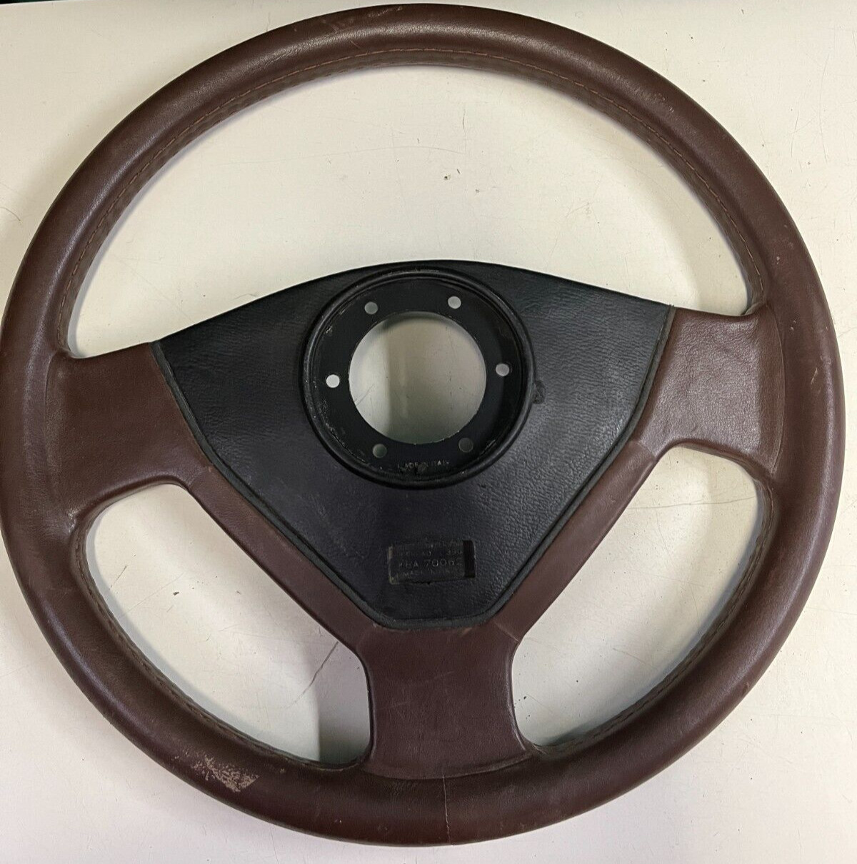 Lamborghini Nardi genuine brown leather steering wheel. Made in Italy by Persoal