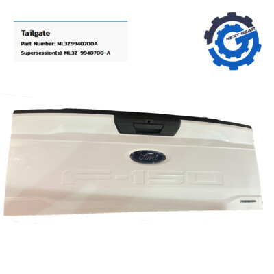 【おだんご】 1365、1394、①、③ New OEM Ford Tailgate White Trunk Hatch For 2021-2023 Ford F150