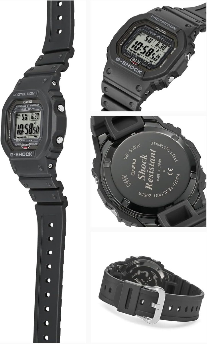 CASIO GW-5000U-1JF G-SHOCK 20 ATM Waterproof Solar Radio Men's