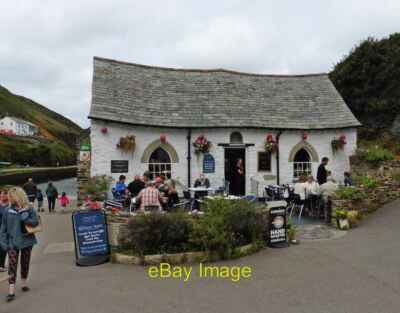 Foto 6x4 Hafenbeleuchtung Cafe Boscastle um 2016
