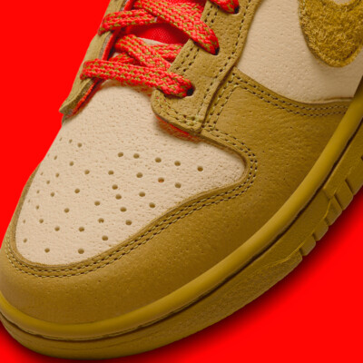 獅子(41mm)　nks-105 Nike Dunk Low Sesame Bronzine Picante Red FQ8897-252 sz 14