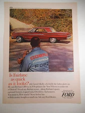 Vintage Ford Fairlane 500 Sports Coupe Ford Motor Company Car Advertisement 