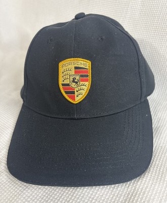 New Porsche Driver's Selection Crest Hat Baseball Cap Black Strapback