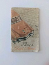 1955 Cadillac Owners Manual 55 Deville Eldorado Series 62 60 Fleetwood 75 Guide