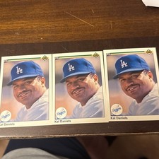 1990 Upper Deck Kal Daniels Baseball Card #603 Dodgers OF VG O/C