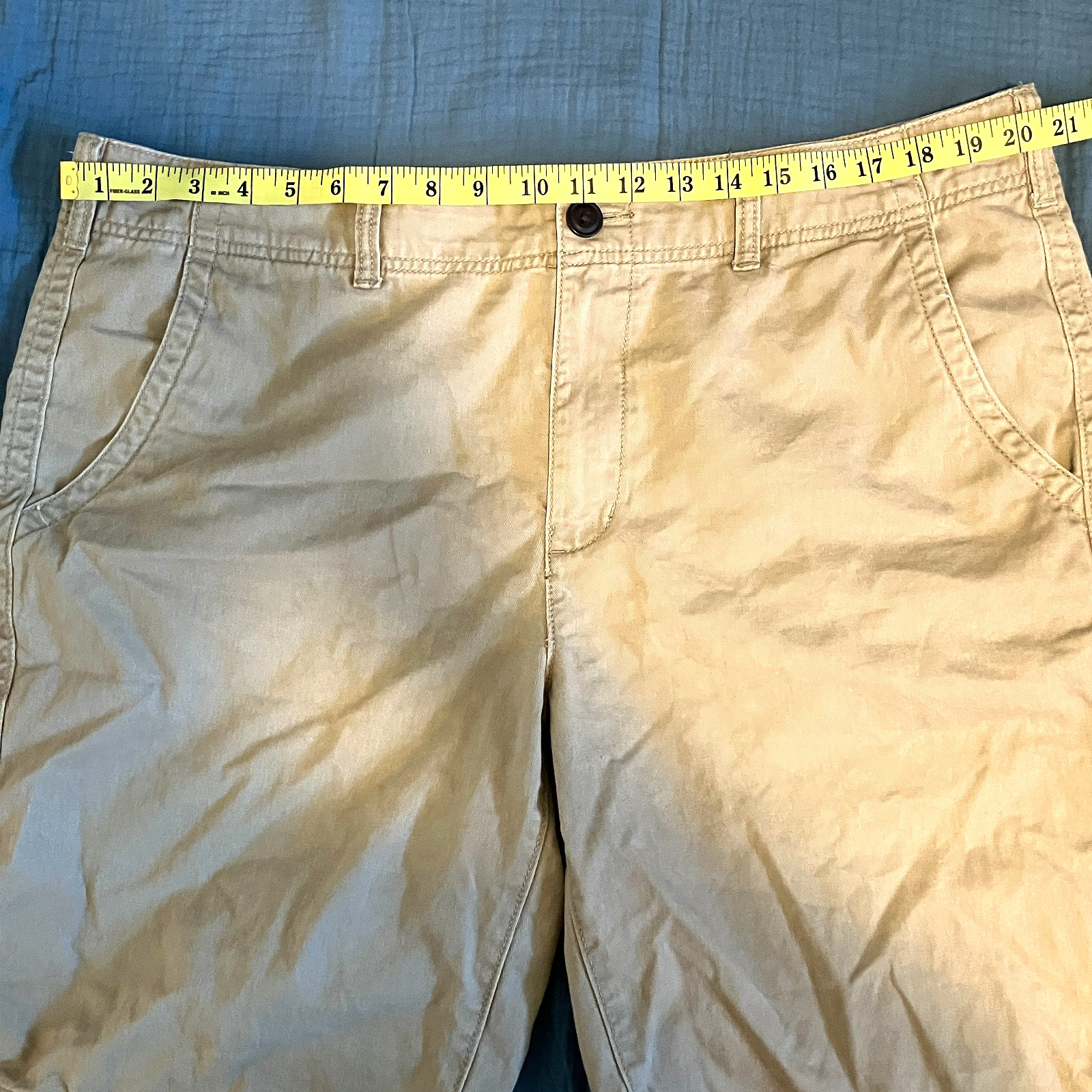 Urban Pipeline Khaki Flat Front Shorts Mens 38W Classic Casual Summer image 5