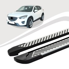 Trittbretter Mazda CX-5 ab Baujahr 11/2011-03/2017 LINE Silber mIt ABE