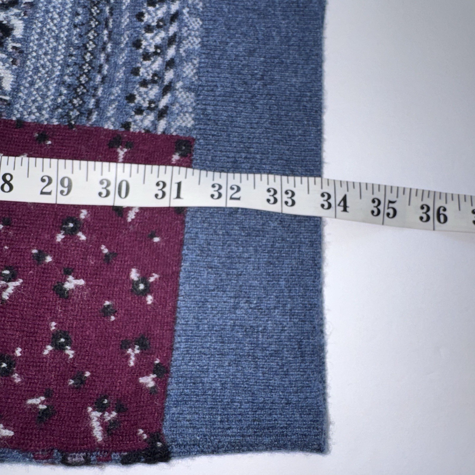 Garnet Hill Patchwork Cashmere Oversized Sweater … - image 6