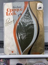True Vintage Green Opaque Look Primrose Nylons Hose Stockings OSS Mod Robin