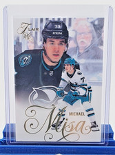 2025-26 Upper Deck Fleer Flair Michael Misa Rookie RC #196 San Jose Sharks