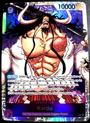 Kaido ST04-003 SR ONE PIECE Tcg Card Game NM PURPLE | eBay