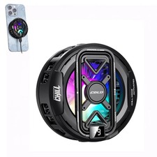 Phone Cooler, Cooling Fan for Phone, Magnetic Cell Compact, Black