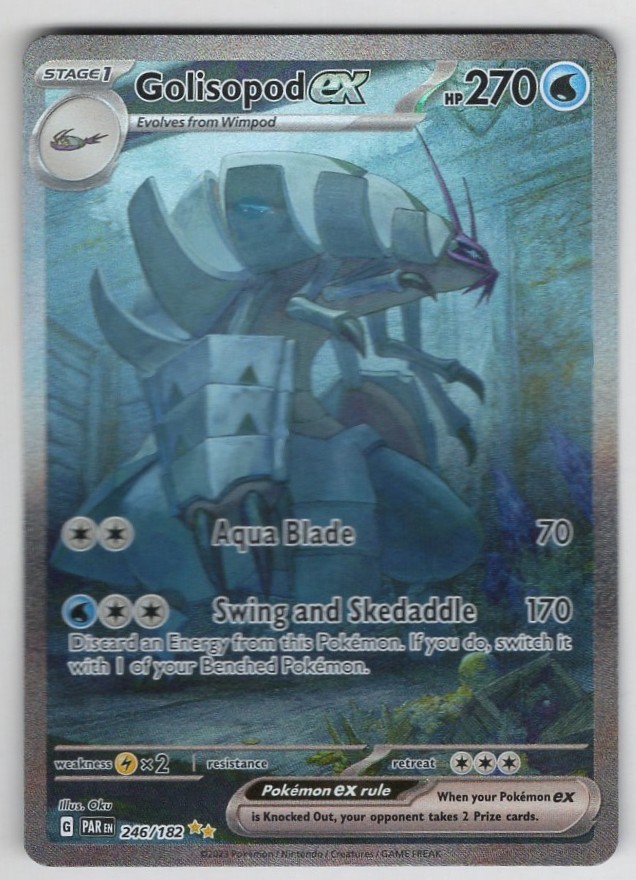 Pokemon Golisopod ex 246/182 SV04: Paradox Rift Holo NM/M
