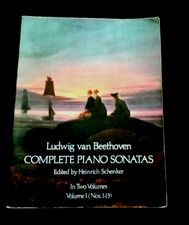 Vintage Beethoven Complete Piano Sonatas Vol 1 Large 9" x 12" Edition FREE SHIP