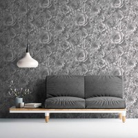 3D Tapete Mit Papierblumen, Grafik BlüTen-Muster – Weiß