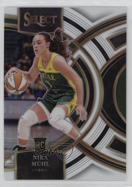 2024 Panini Select WNBA Premier Level White Prizm 27/99 Nika Muhl #162 s3g