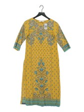 BIBA A-Line Maxi Dress in Yellow