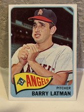 1965 Topps BARRY LATMAN #307 Los Angeles Angels EXMT