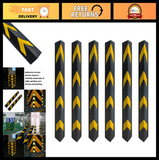 6 Pack 27" Rubber Corner Guard Protectors for Parking Garage Wall Edge Traffic