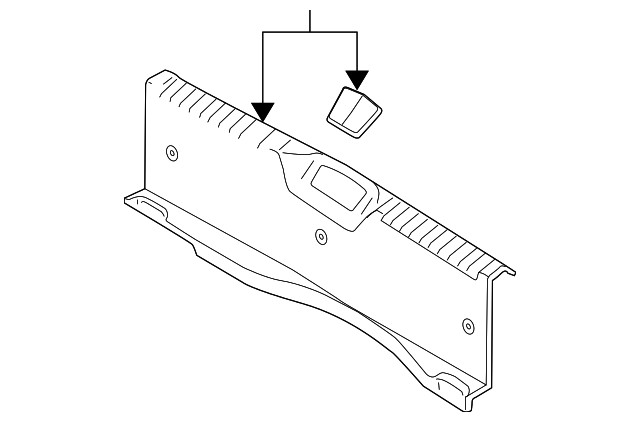Recubrimiento del panel trasero para Hyundai Accent 2007-2011 (N/P 85770-1E510-WK)