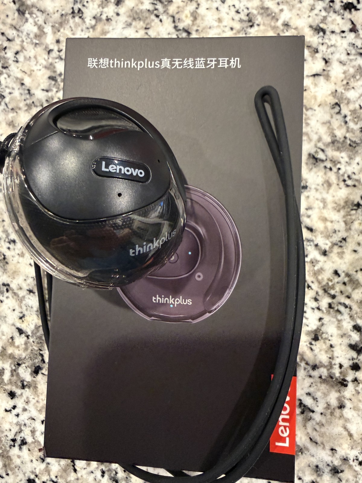 Lenovo ThinkPlus X15 Pro Bluetooth 5.4 Wireless Earbuds Ear Hook Black NEW