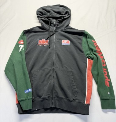 Nike Just Do It Full Zip Hoodie Men's XL Multicolor logo sportswear stains