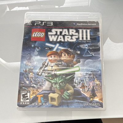 LucasArts LEGO Star Wars III: The Clone Wars (PS3) w/ Manual, E10+ Action