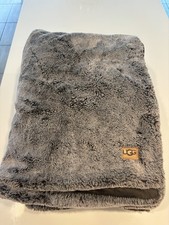 Ugg 68"x50" Shaggy FAUX FUR Soft Luxury Blanket Throw Mineral