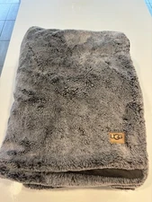 Ugg 68"x50" Shaggy FAUX FUR Soft Luxury Blanket Throw Mineral