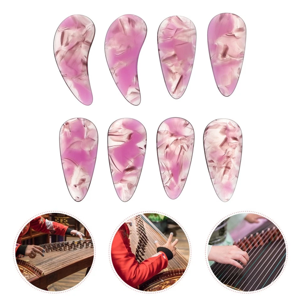 4pcs Protective Guzheng Practice Fake Nails Buoni regali per i principianti - Immagine 2 di 4