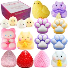 16 PCS Big Taba Squishy Set, Squishy Fidget Toys Kit, Include Squishies Chick...