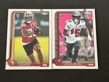2025 Topps Chrome Football Rookie Tez Johnson & Jordan James
