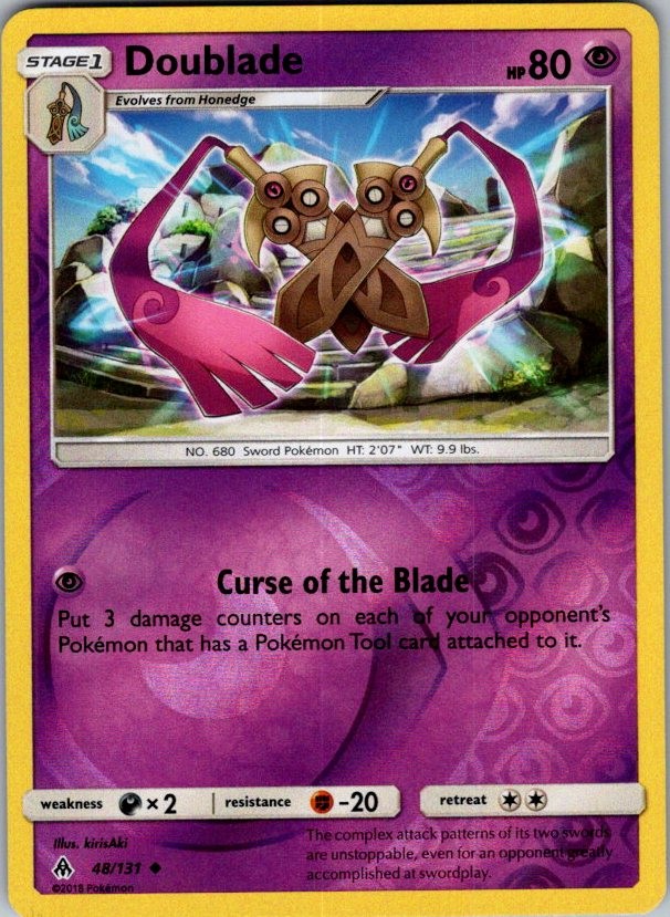 Doublade Reverse Holo Uncommon SM - Forbidden Light 48/131 LP-NM
