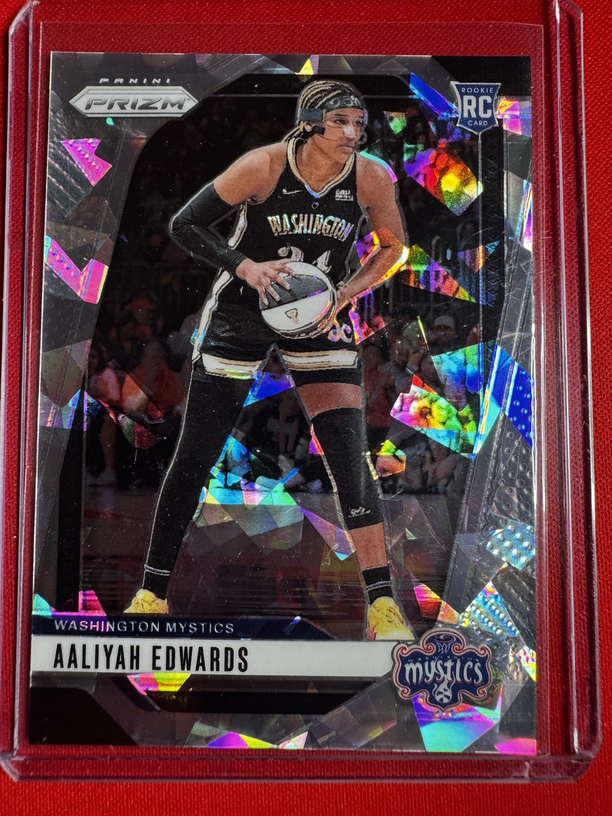 AALIYAH EDWARDS 2024-25 PANINI PRIZM WNBA ROOKIE CRACKED ICE #70 RC