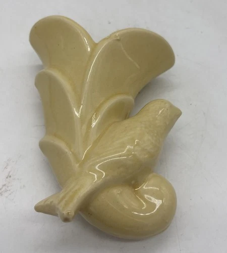 Vintage Pottery Shawnee Wall Pocket Cornucopia Planter Vase Spring Decor