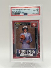 2025 Panini Draft Night * 1st Pro Card * 10/10 Asa Newell Red /10 RC PSA 10 ATL