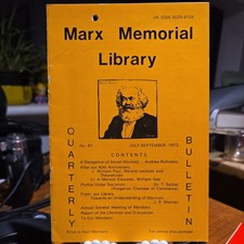 Marx Memorial Library Quarterly 67 Sep 1973 Soviet Marxists Andrew Rothstein