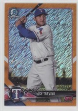 2018 Bowman Chrome Prospects Orange Shimmer Refractor 22/25 Jose Trevino fm0