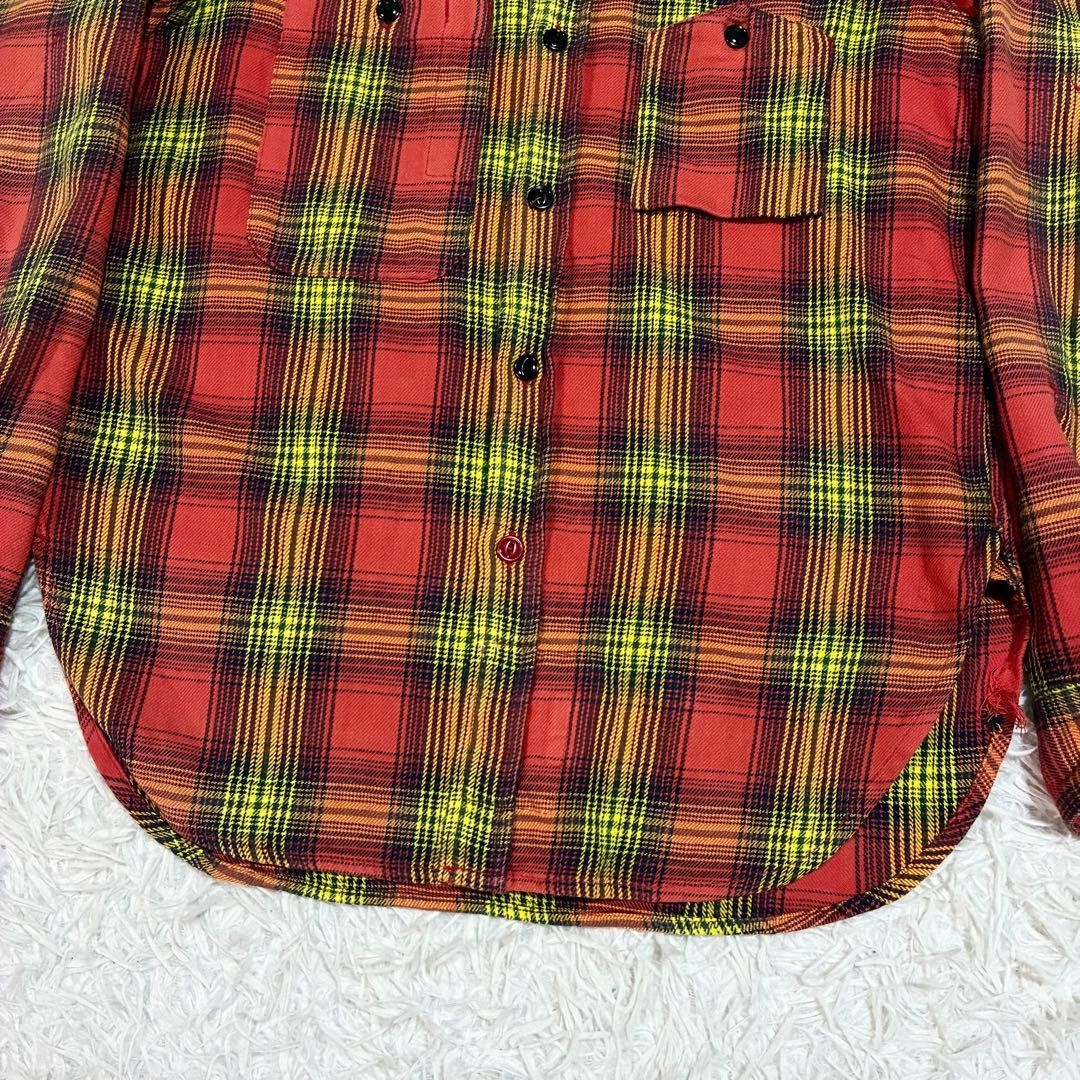 Engineered Garments Ombre Check Pattern Flannel S… - image 3