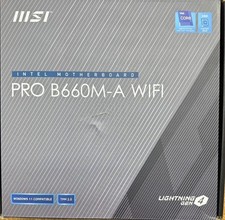 MSI PRO B660M-A WIFI DDR 5 LGA 1700 MicroATX Motherboard USED