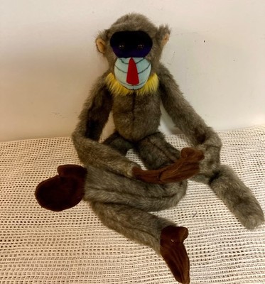 Fiesta  Vintage Mandrill Baboon Monkey 24'' Hanging Plush Stuffed Animal