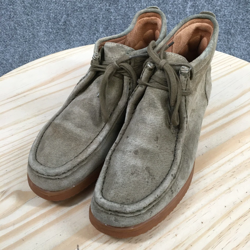 Hush Puppies Boots Mens 8.5 M Bridgeport 2 Chukka Green Lace Up Casual Ankle Top - Image 3 of 4