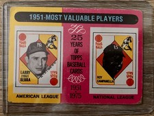 1975 Topps - Most Valuable Players Yogi Berra, Roy Campanella #189