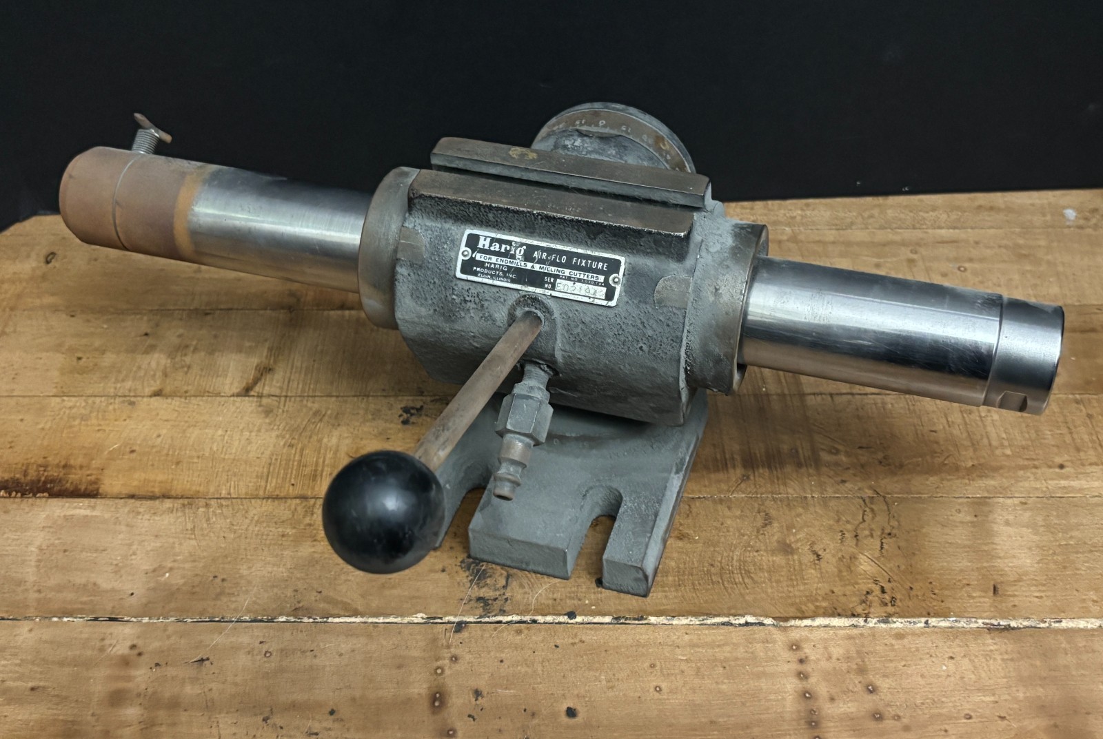 Harig Air-Flo Endmill Grinding Fixture with 16" bar