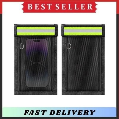 2 Pack Faraday Bags Phone Car Key Signal Blocking Anti-Theft EMP Pouch
